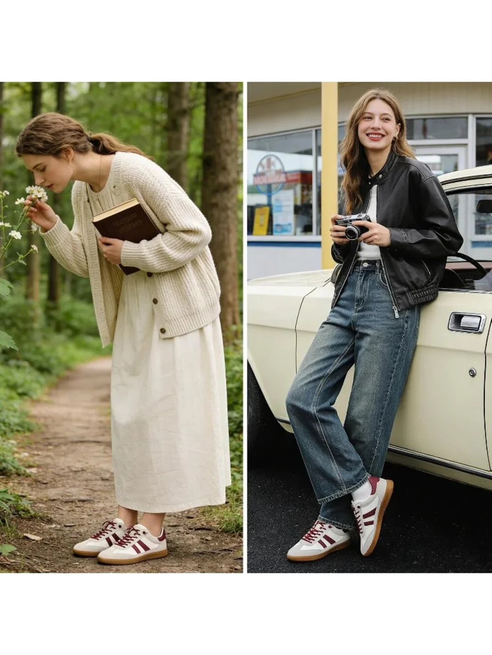 Women's White Lightweight Slip On Mesh Breathable Comfortable Casual Sneakers